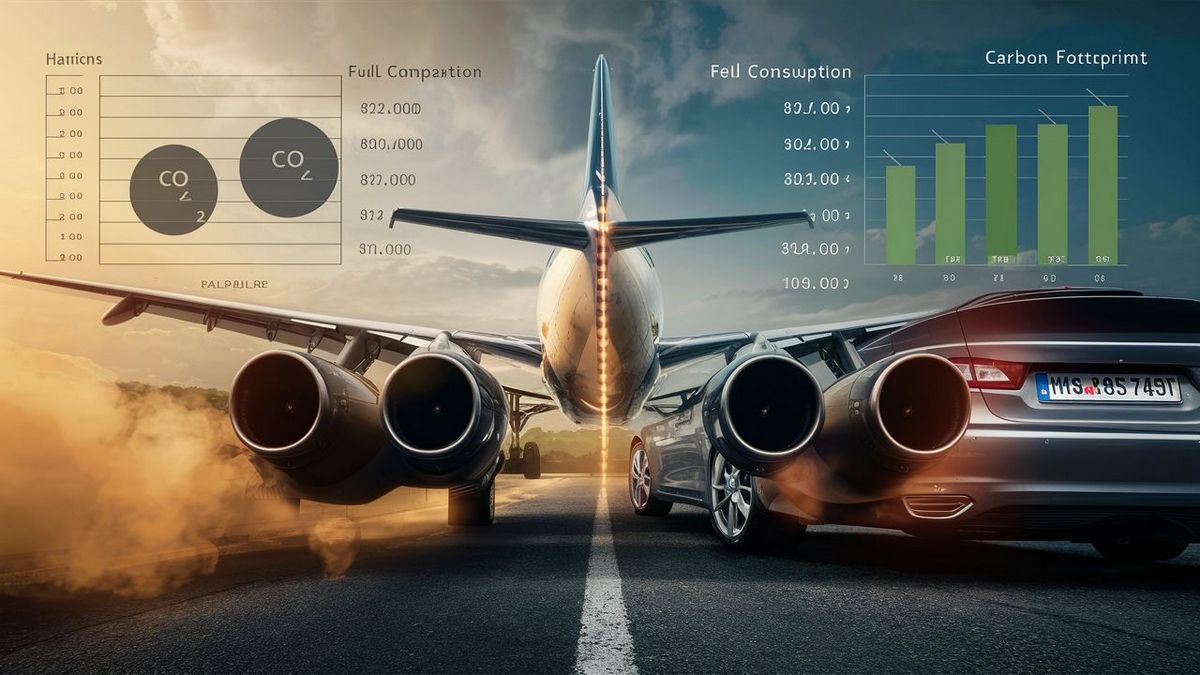 CO2-Ausstoß Flugzeug vs Auto